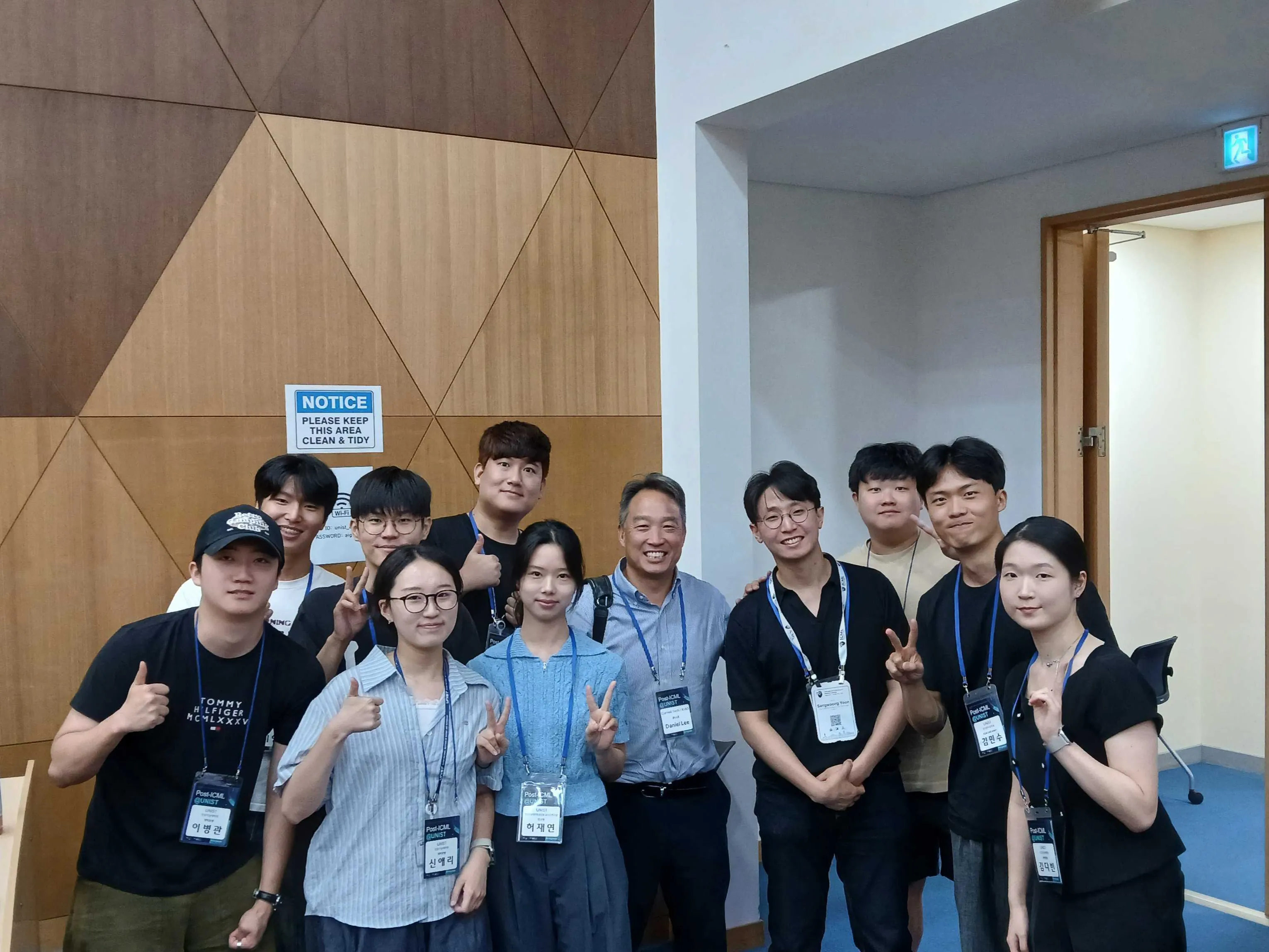 July 2026, Post-ICML@UNIST Workshop with Prof. Daniel Lee